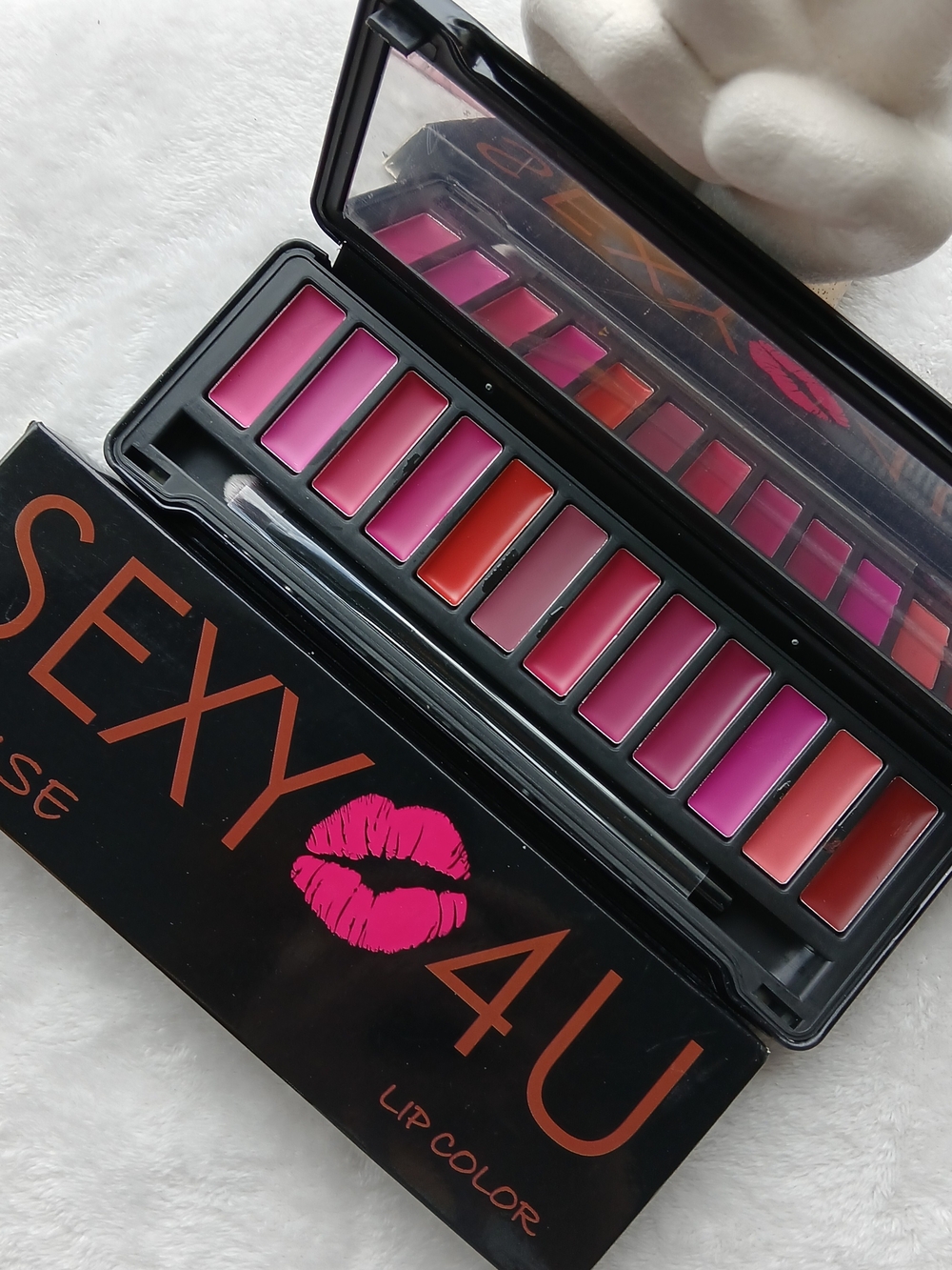 Amuse SEXY 💋 4U 12 Color Lip Color Palette with Lippie Brush - NIB/NWT